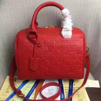 Replica Original Louis Vuitton M42399 Speedy Bandouliere 25 Cherry Monogram Empreinte Leather