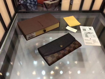 Replica Louis Vuitton N61261 Women Normandy Wallet Noir