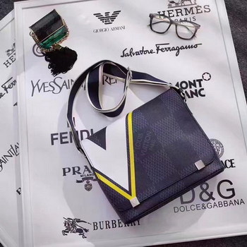 Replica Louis Vuitton N44002 District PM Damier Cobalt Coated Canvas Yellow