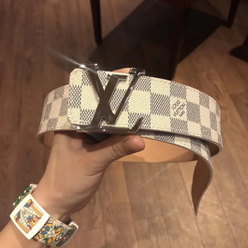 Replica Cheap Replica Louis Vuitton Men Leather Belt Width 4cm 096