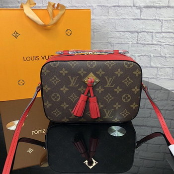 Replica Louis Vuitton M43558 Saintonge Monogram Coated Canvas and Smooth Calfskin Leather Rose