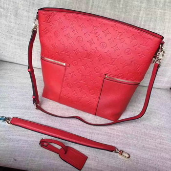 Replica Louis Vuitton M44013 Melie Monogram Empreinte Leather Cerise