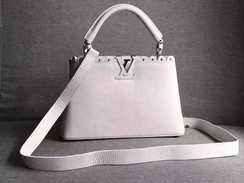 Replica Louis Vuitton M54419 Capucines BB White