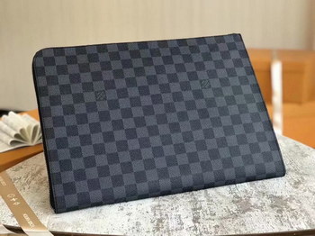 Replica Replica Louis Vuitton N64437 Men Pochette Jour GM Damier Graphite Canvas Graphite