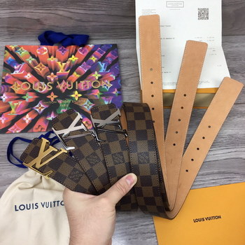 Replica Cheap Replica Louis Vuitton Men Leather Belt Width 4CM 126
