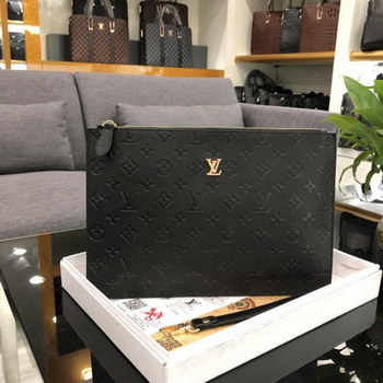 Replica Cheap Louis Vuitton 0861 1 Men Clutch Bag Black Replica