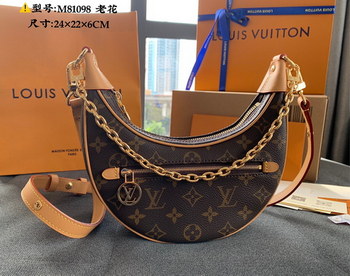Replica Cruise 2022 Show Louis Vuitton M81094 a half moon Baguette Handbag Monogram Coated Canvas Copy