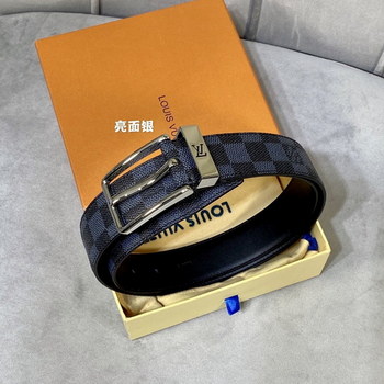 Replica Cheap Replica Louis Vuitton Men Leather Belt Width 35cm 103