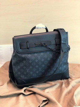 Replica Top Replica Louis Vuitton M44731 Men Steamer PM Monogram Eclipse Coated Canvas