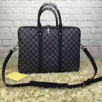 Replica Louis Vuitton N41478 Porte Documents Voyage PM Damier Graphite Canvas