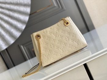 Replica Replica Louis Vuitton M43877 Surene BB Chain Tote Handbag in Monogram Empreinte Leather Beige