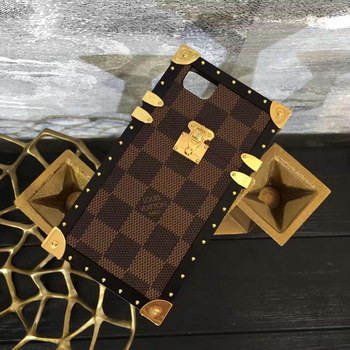 Replica 2017 Louis Vuitton Petite Malle iPhone 76 Case Brown