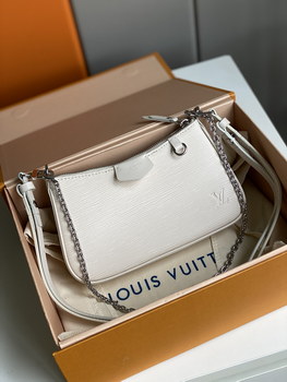 Replica Replica Louis Vuitton Easy Pouch On Strap Epi Embossed Supple Grained Cowhide Leather White