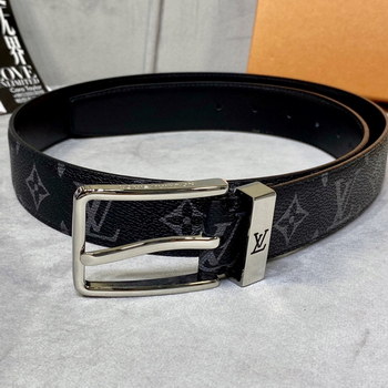 Replica Cheap Replica Louis Vuitton Men Leather Belt Width 35cm 105