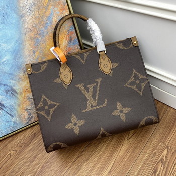 Replica Original Copy Louis Vuitton M45321 OnTheGo MM Tote Bag Monogram and Monogram Reverse Coated Canvas