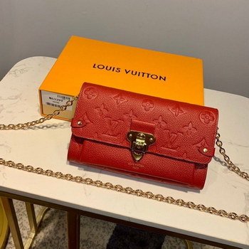 Replica AAA Louis Vuitton M63399 Vavin Chain Wallet in Soft Monogram Empreinte Leather Red