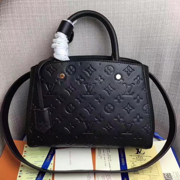 Replica Louis Vuitton M41053 Noir Montaigne BB MEMPNOIR Monogram Empreinte Leather