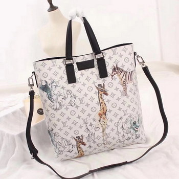 Replica Louis Vuitton M54127 Tote NS Monogram Savane White