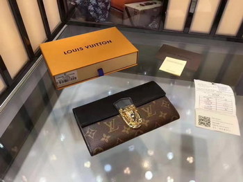 Replica Louis Vuitton M61838 Pallas Wallet Monogram Canvas Leather Black