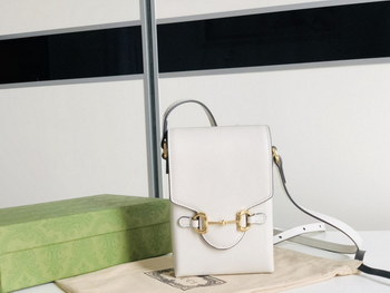 Replica Replica Gucci 625615 Horsebit 1955 Mini Bag White Leather