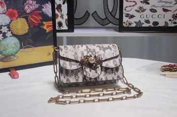 Replica Gucci ?489218 Broadway Small Snakeskin Mini Shoulder Bag