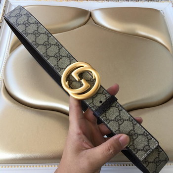 Replica Gucci Men Belt 032 With Gold Buckle