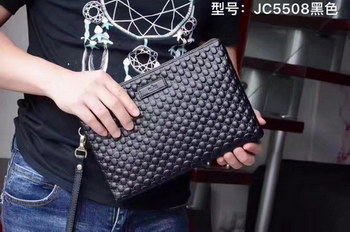 Replica Gucci JC5508 Leather Men Portfolio Bag Black