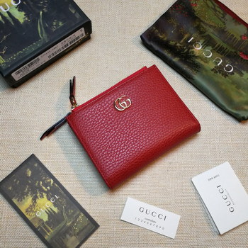 Replica Copy Gucci 474747 GG Marmont Leather Wallet Red