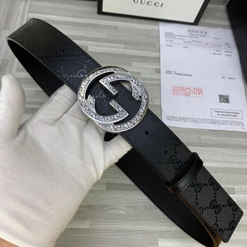 Replica Cheap Replica Gucci Reversible Men Leather Belt Width 4cm 117