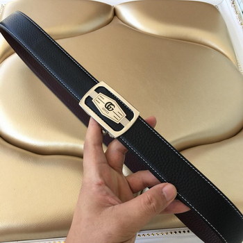 Replica Cheap Replica Gucci Reversible Leather Men Belt Black Width 35cm With Silver Buckle 098