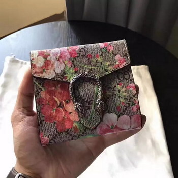 Replica Gucci 404139 Dionysus Blooms Print Mini Wallet