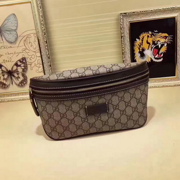 Replica Gucci 233269 GG Supreme Waist Bag Coffee