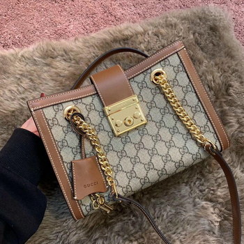 Replica Original Copy Gucci Padlock Medium GG Shoulder Bag Coffee 479197