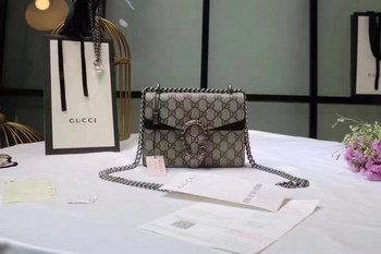 Replica Gucci 421970 Dionysus GG Supreme Mini Bag Black