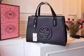 Replica Gucci 431571 Soho Women Leather Tote Bag Black