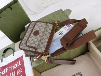 Replica Replica Gucci Mens Messenger Bag with Lnterlocking G 674164 Low Price Brown