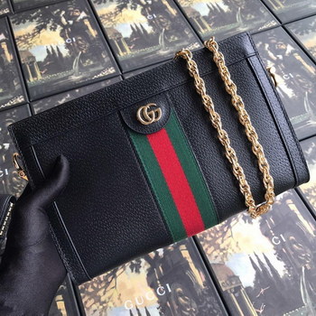 Replica Original Copy Gucci 503877 Women Ophidia Small Shoulder Bag With Chain Strap Black