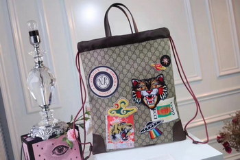 Replica Original Quality Gucci 473872 Gucci Courrier Soft GG Supreme Drawstring Backpack