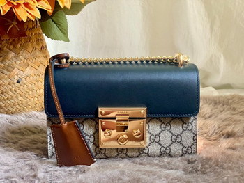 Replica Original Copy Gucci Padlock Small GG Shoulder Bag Blue