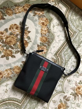Replica AAA Gucci 387111 Web GG Supreme Men Messenger Bag Black