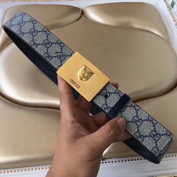 Replica Gucci Men Leather Blet With Gold Buckle 020