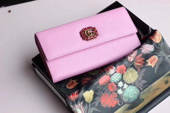 Replica Gucci G001 Women Leather Wallet Pink
