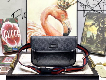 Replica Replica Gucci Men GG Black Belt Bag 598113
