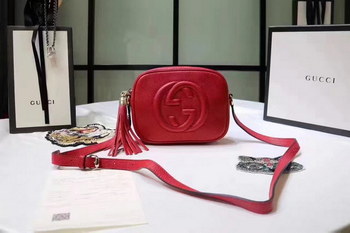 Replica Gucci 308364 Soho Leather Disco Bag Red