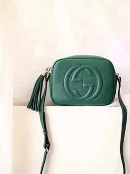 Replica Gucci 308364 Soho Leather Disco Bag Emerald
