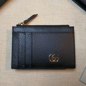 Replica Replica Gucci Card Case Wallet Black 574804