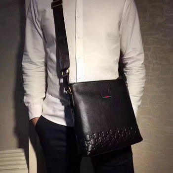 Replica Gucci B55501 Men Leather Messenger Bag
