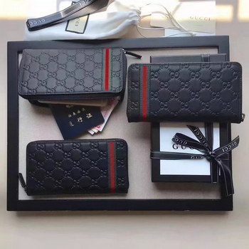 Replica Original Quality Gucci 328318 Men Leather Signature Contental Wallet