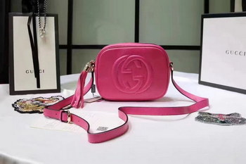 Replica Gucci 308364 Soho Leather Disco Bag Peach