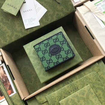 Replica New Replica Men Gucci 657572 GG Multicolor Wallet Blue Leather Trim